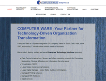 Tablet Screenshot of computerware.in